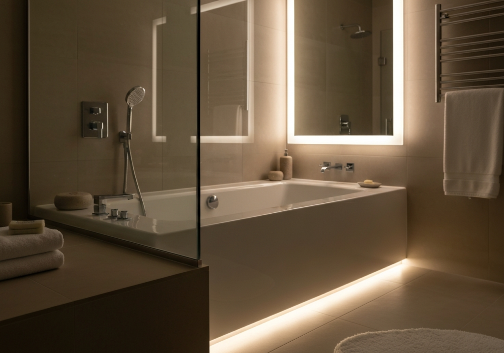 Oświetlenie LED w łazience – stwórz klimat domowego SPA